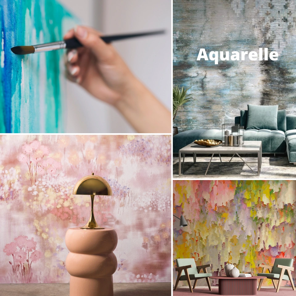Tapetentrends 2026 Aquarelle